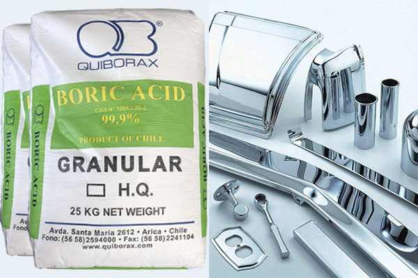 硼酸在電鍍工業中的作用